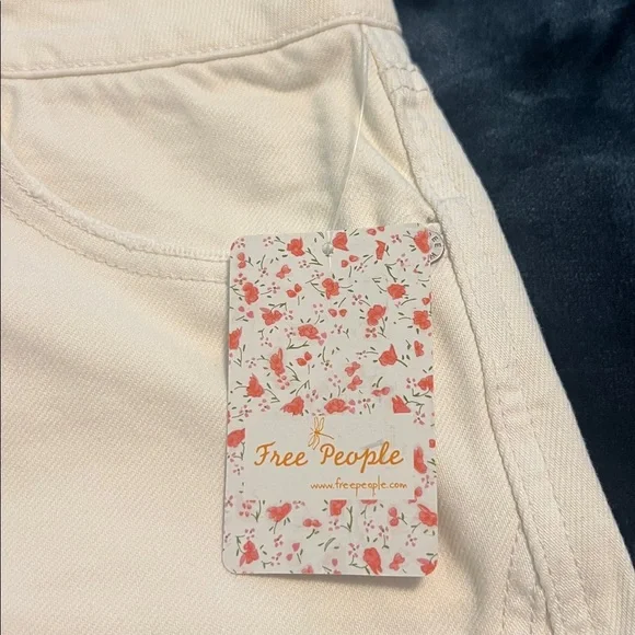 Free People White Denim Button Up Skirt  Size 28 - Picture 3 of 7